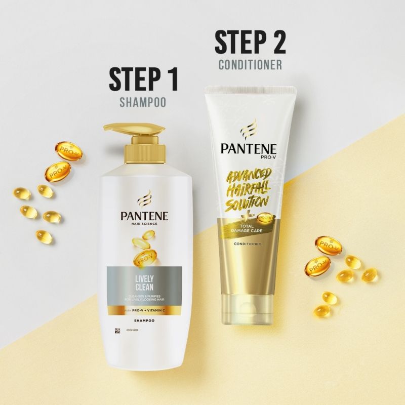 Pantene Advanced Hair Care Solution Lively Clean Shampoo, 650ml Buy at Indicrest Image 5