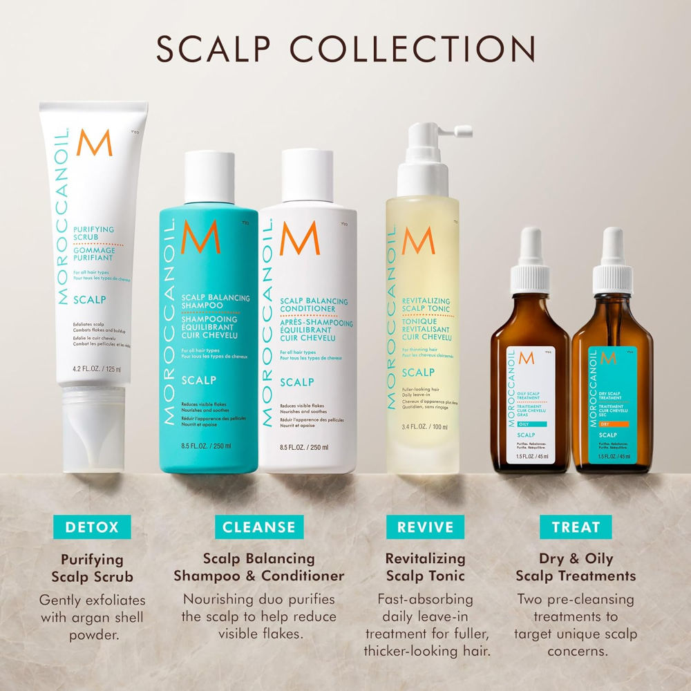 Moroccanoil Scalp Balancing Shampoo | Niacinamide+Salicylic Acid | Hydrates & Reduces Soothe Flakes, 250ml