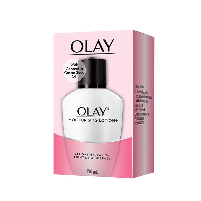 Olay Moisturising Lotion, Light Weight & Non Greasy With Coconut & Castor Seed Oil, 150ml Buy at Indicrest Image 3