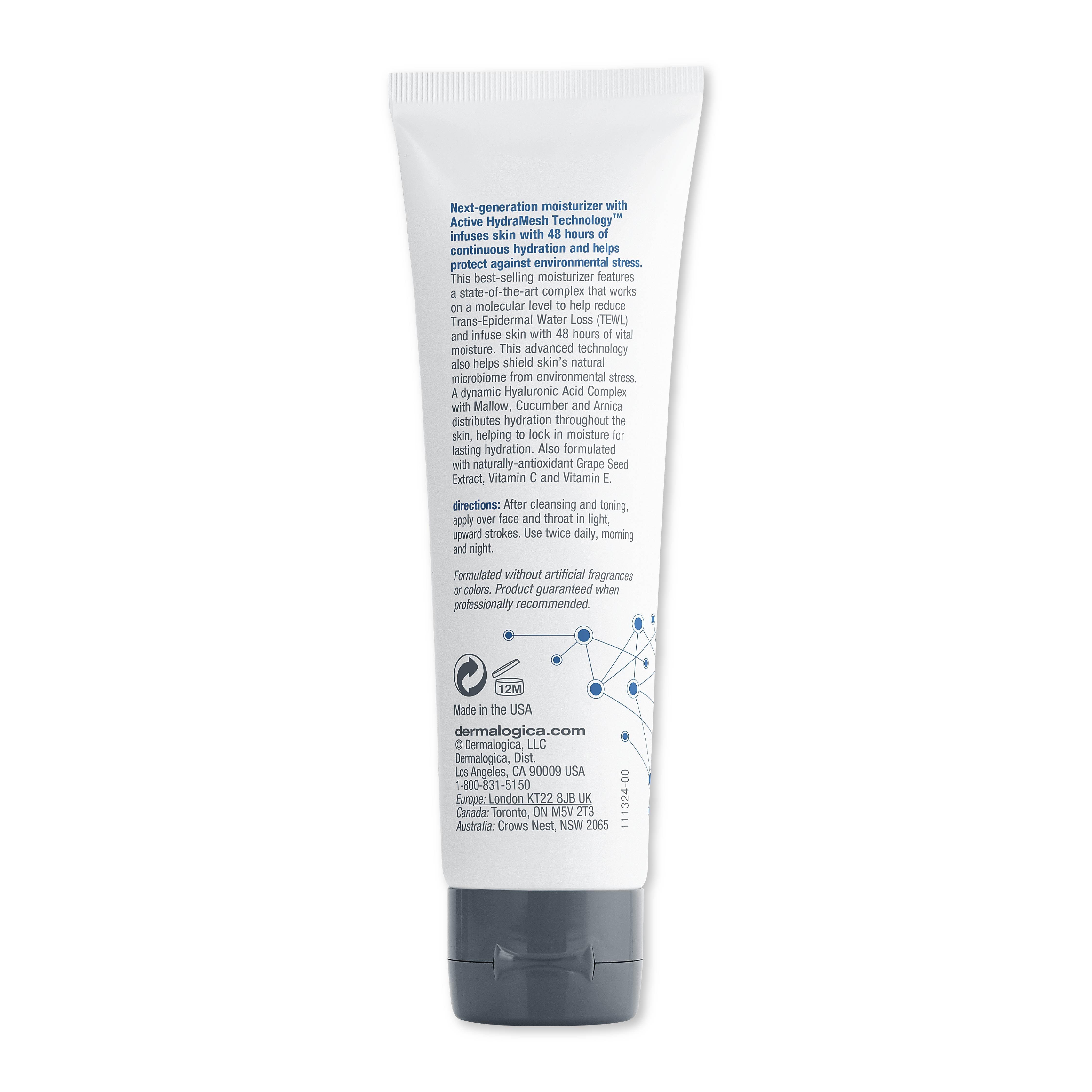 Dermalogica Skin Smoothing Cream Face Moisturiser With Hyaluronic Acid & Vitman E, 50ml
