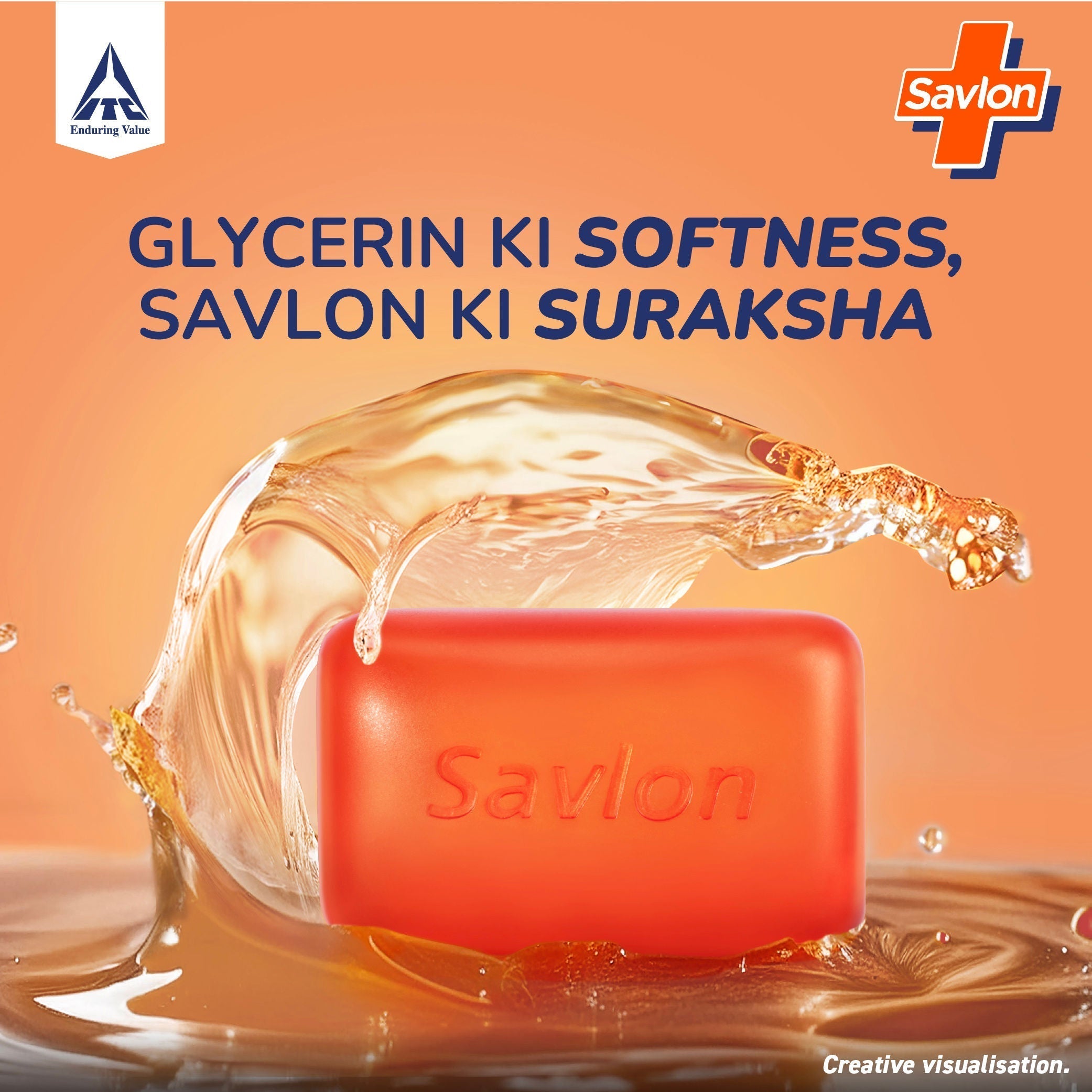 Savlon Moisturizing Glycerin Soap bar (Pack of 5) with Germ Protection, 120g Buy at Indicrest Image 2