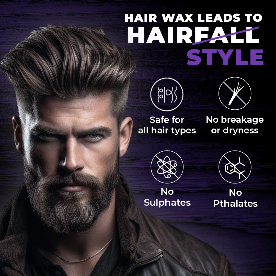 Application of Beardo Hair Wax on Hair