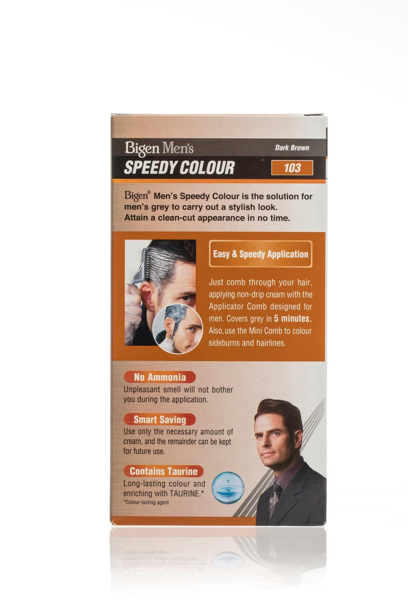 Applying Bigen 103 with the comb applicator