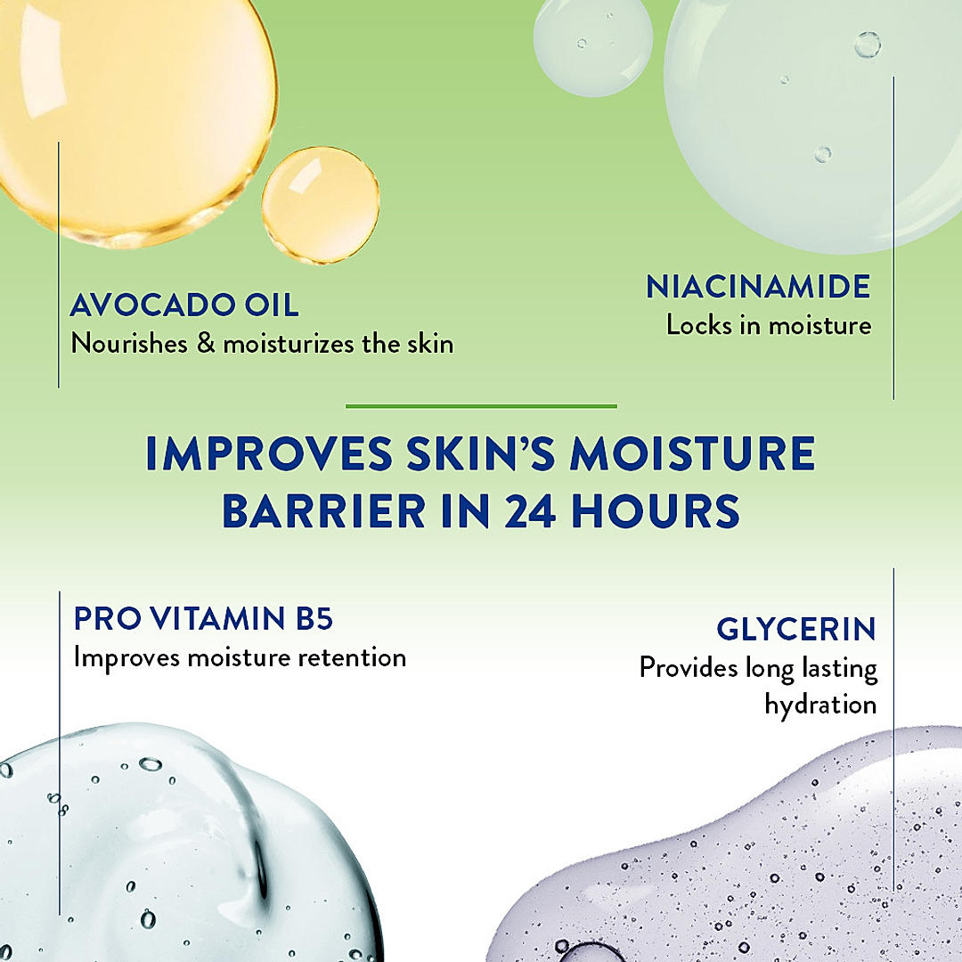 Cetaphil lotion non-greasy formula demonstration