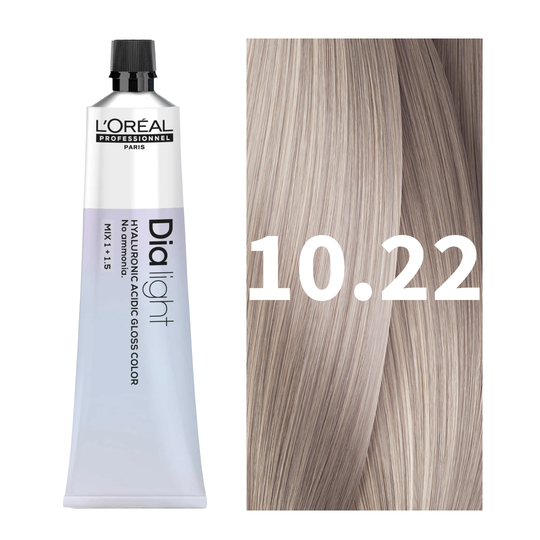 L'Oreal Professionnel Paris Dia Light 10.22 - Light Blonde Deep Iridescent Hair Color, 50ml Buy at Indicrest