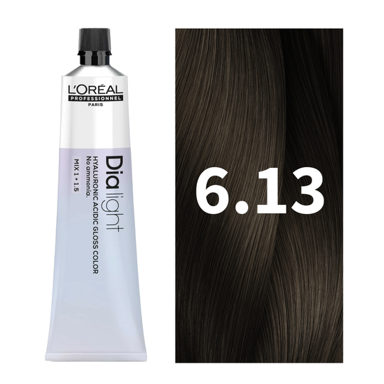 L'Oreal Professionnel Paris Dia Light 6.13 - Golden Ash Dark Blond Hair Color, 50ml Buy at Indicrest