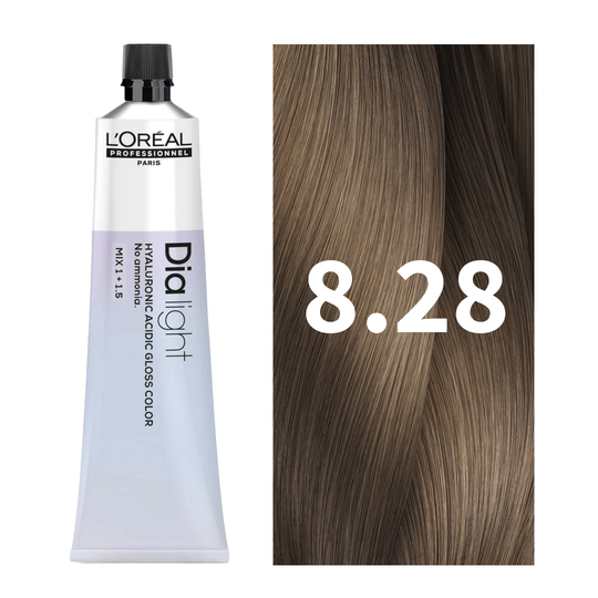 L'Oreal Professionnel Paris Dia Light 8.28 - Light Blonde Iridescent Mocha Hair Color, 50ml Buy at Indicrest