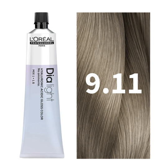 L'Oreal Professionnel Paris Dia Light 9.11 - Very Light Deep Ash Blonde Hair Color, 50ml Buy at Indicrest