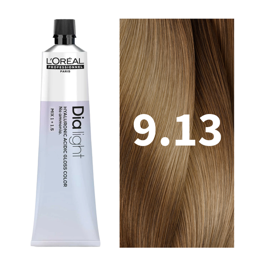L'Oreal Professionnel Paris Dia Light 9.13 - Very Light Ash Gold Hair Color, 50ml Buy at Indicrest