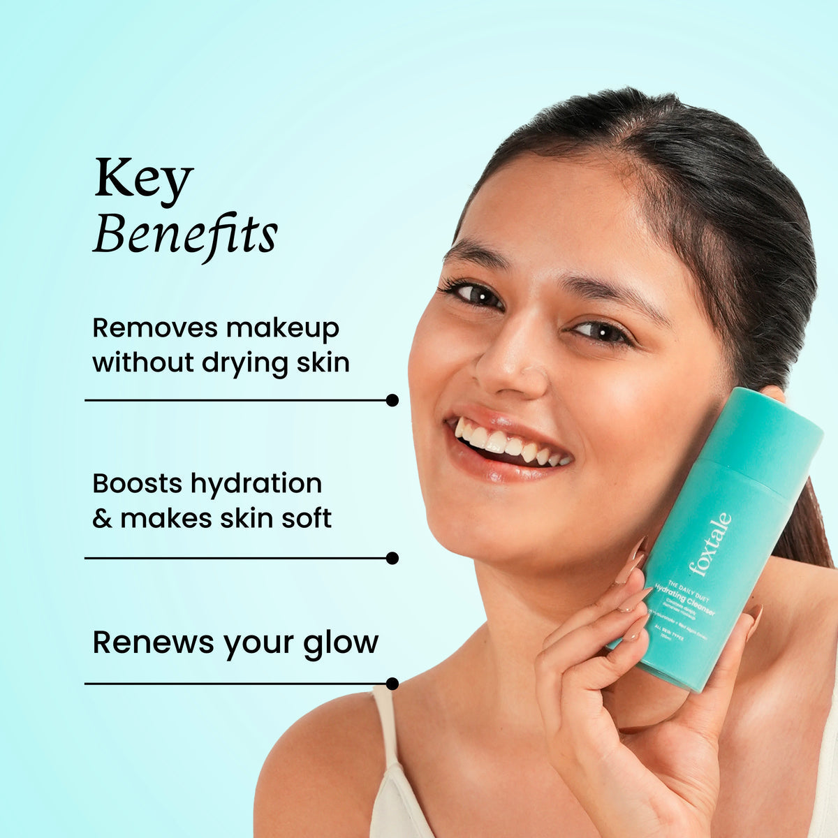 Foxtale Hydrating Face Wash Face Wash That Doubles As A Makeup Remover, 100ml2