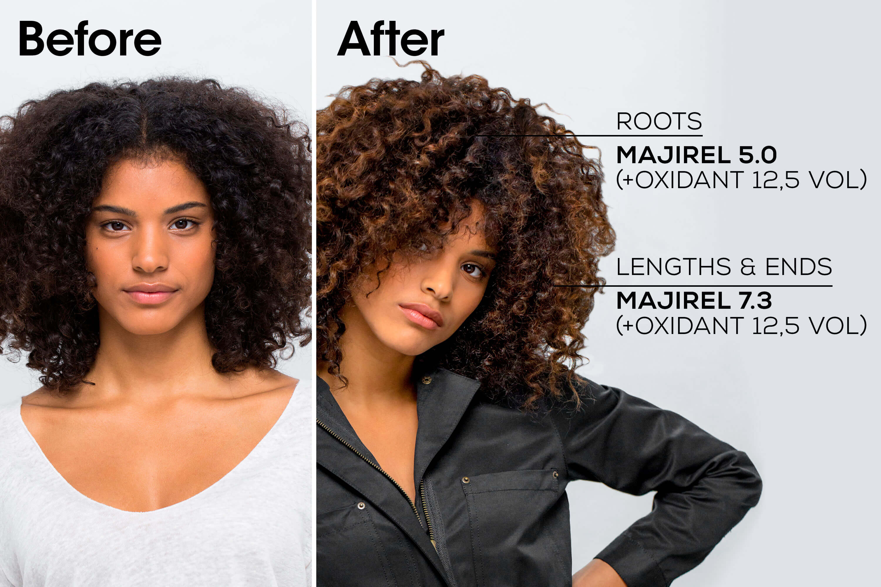 Model with glossy mahogany brown hair (shade 5.52) Buy at Indicrest Image 15