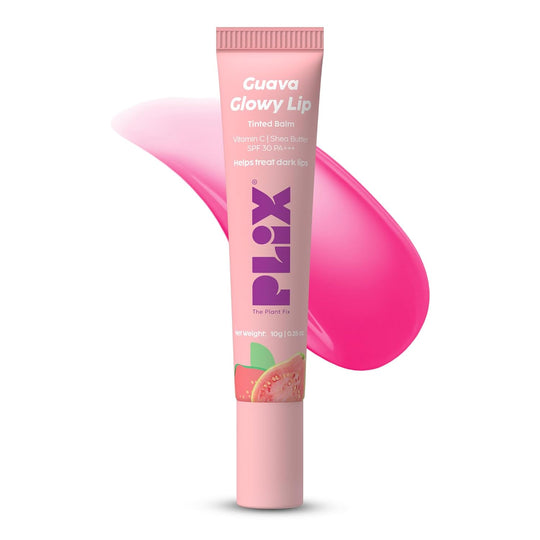 Plix Guava Glowy Lip Tinted Balm With SPF 30 for Smooth, Soft & Hydrated Lips, 12g Buy at Indicrest