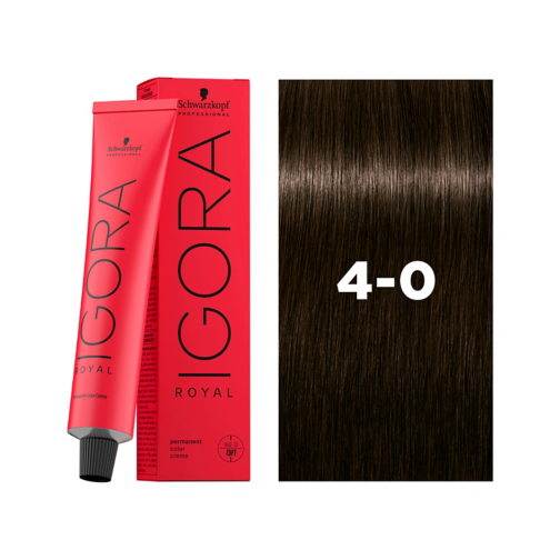 IGORA ROYAL (4-0) medium brown natural color Indicrest
