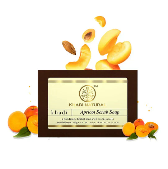 Khadi Apricot Scrub Soap 125g - Indicrest Buy at Indicrest
