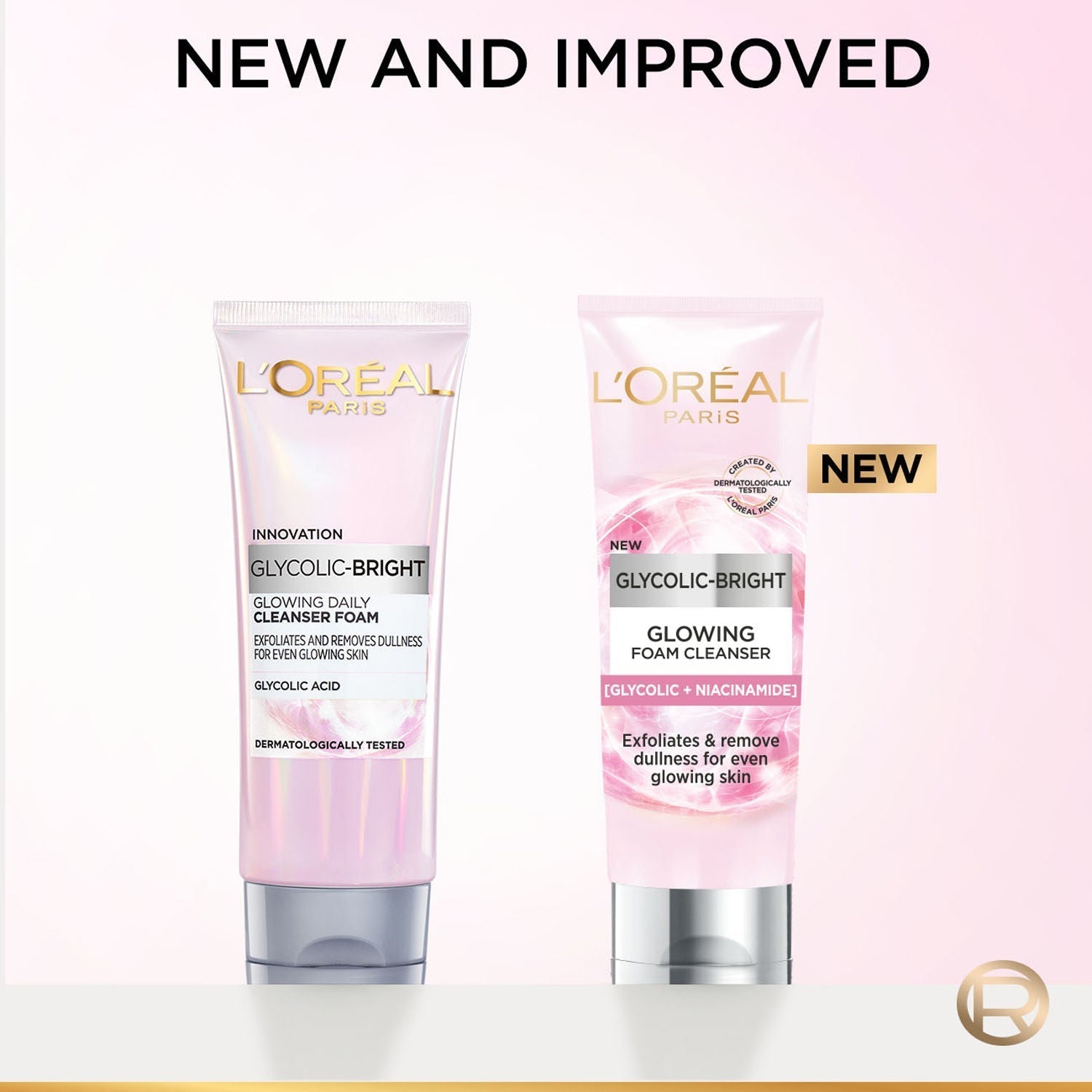 L'Oreal  Paris Innovation Glycolic- Bright Glowing Daily Cleanser Foam, 100 ml | Glycolic acid, Exfoliates and Removes Dullness for even glowing skin 8