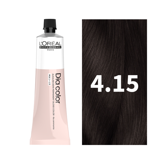 L'Oreal Professionnel Paris Dia Color 4.15 - Medium Ash Mahogany Brown Hair Color, 60ml Buy at Indicrest