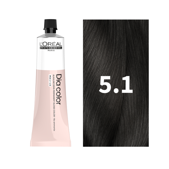 L'Oreal Professionnel Paris Dia Color 5.1 Hair Color, 60ml Buy at Indicrest