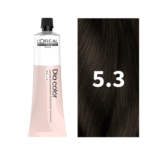 L'Oreal Professionnel Paris Dia Color 5.3 Hair Color, 60ml Buy at Indicrest