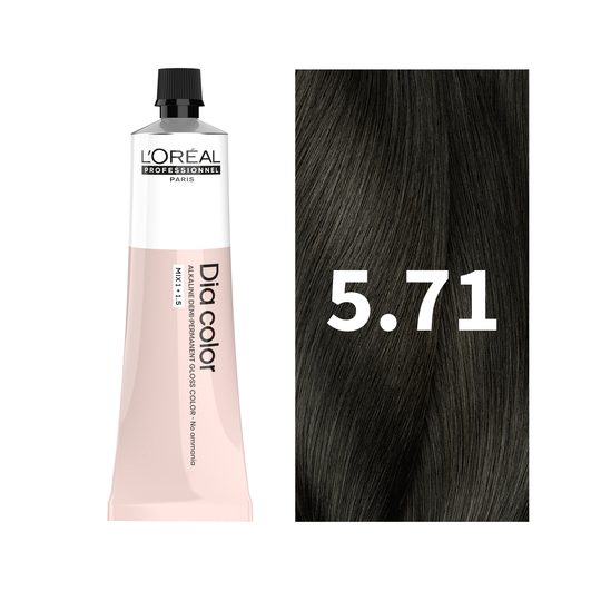 L'Oreal Professionnel Paris Dia Color 5.71 Hair Color, 60ml Buy at Indicrest