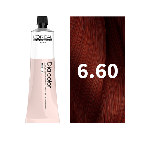 L'Oreal Professionnel Paris Dia Color 6.60 - Intense Red Hair Color, 60ml Buy at Indicrest