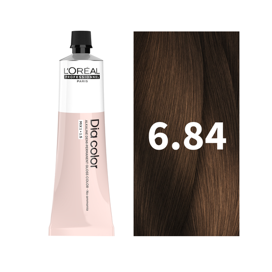 L'Oreal Professionnel Paris Dia Color 6.84 Hair Color, 60ml Buy at Indicrest