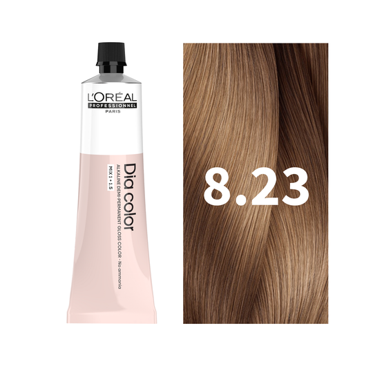 L'Oreal Professionnel Paris Dia Color 8.23 Hair Color, 60ml Buy at Indicrest
