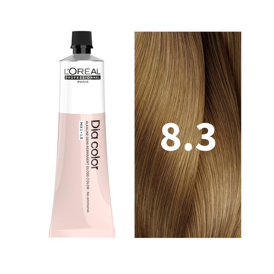 L'Oreal Professionnel Paris Dia Color 8.3 Hair Color, 60ml Buy at Indicrest