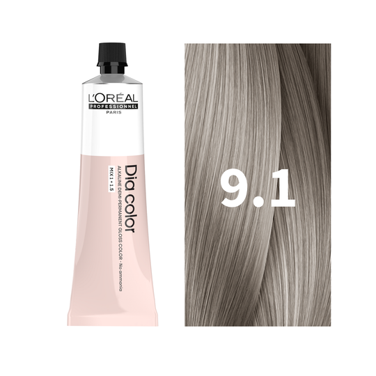 L'Oreal Professionnel Paris Dia Color 9.1 Hair Color, 60ml Buy at Indicrest