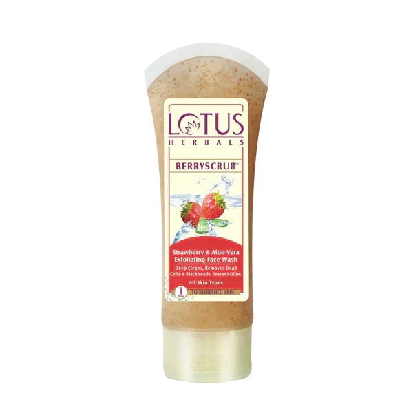 Lotus Herbals BerryScrub Face Wash, 80g - Indicrest Buy at Indicrest