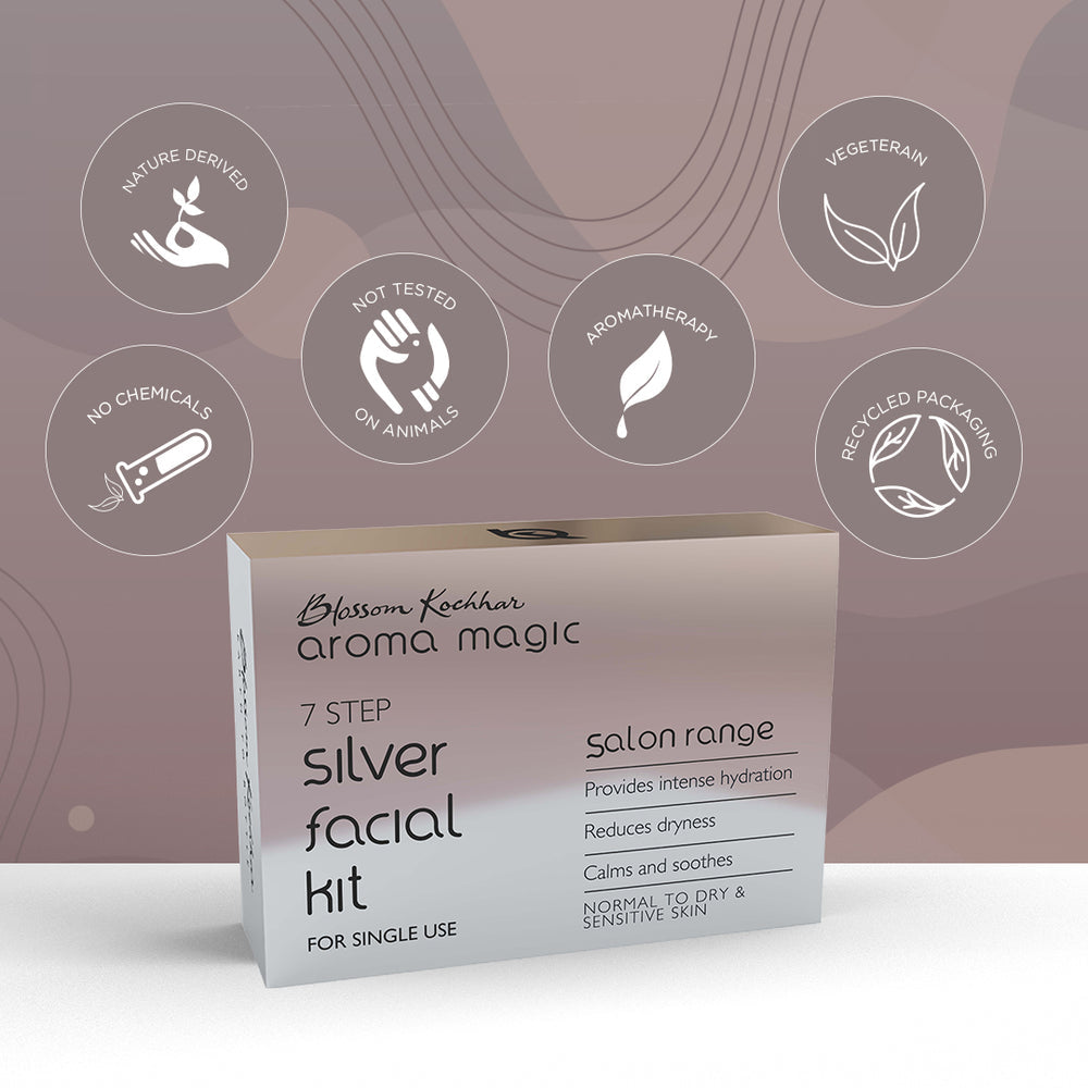 Natural Skincare Facial Kit with Silver Dust 50g