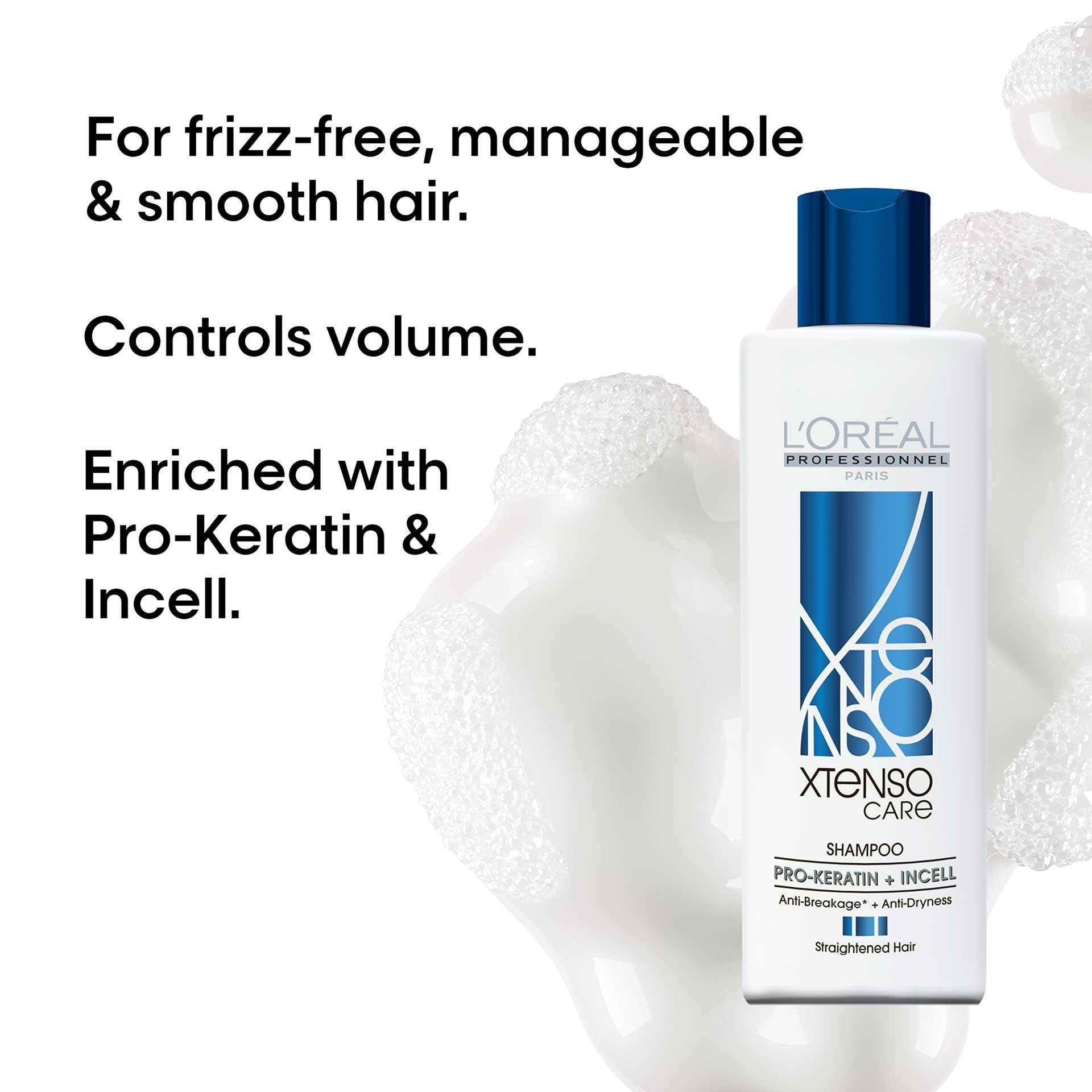 Smoothening shampoo for straightened hair