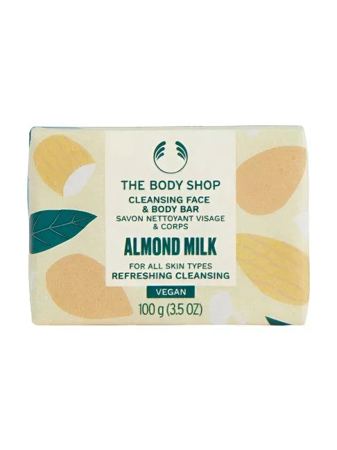 The Body Shop Almond Milk & Honey Cleansing Bar, 100g - Indicrest Buy at Indicrest