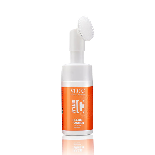 VLCC Vitamin C Face Wash with brush on a white background Buy at Indicrest