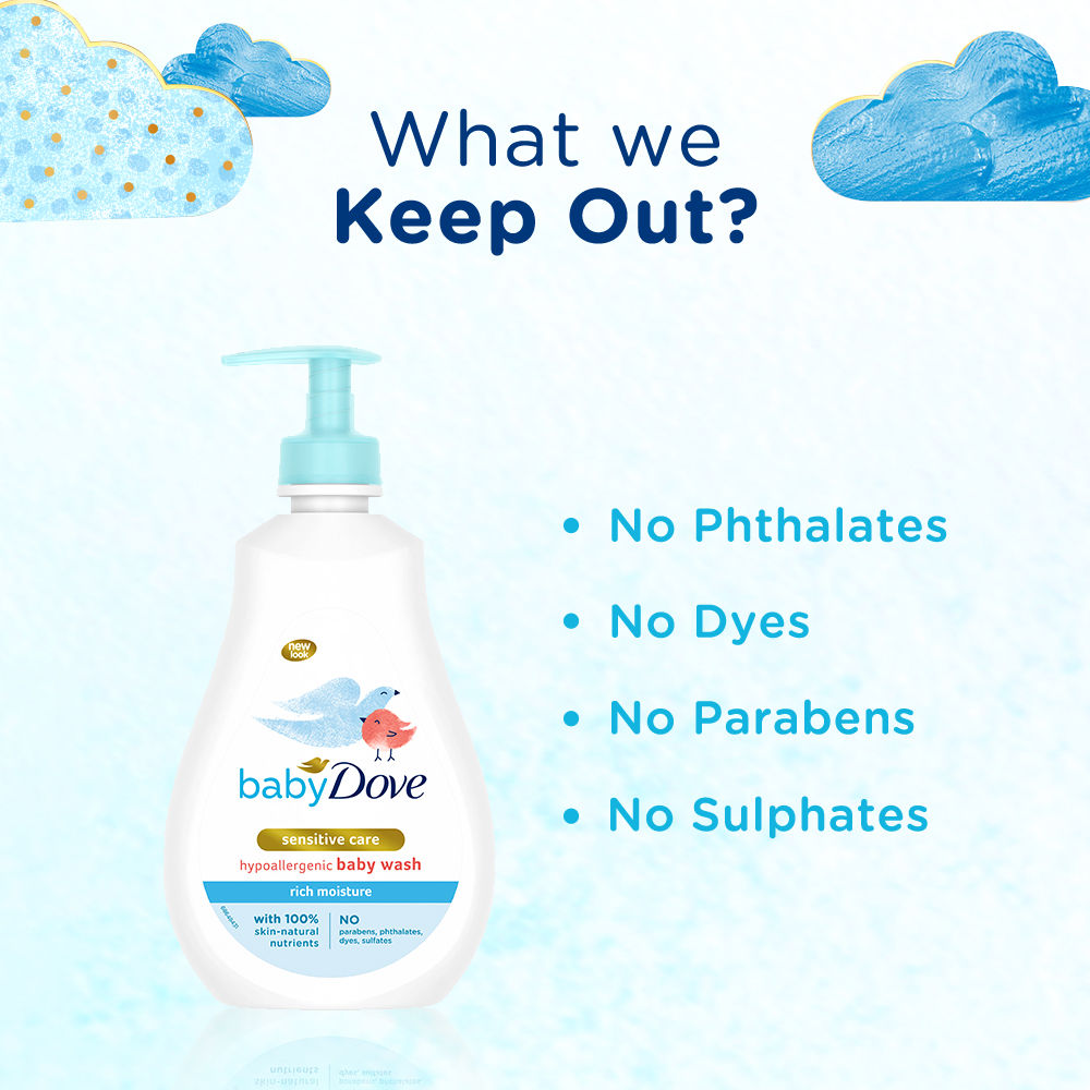Baby Dove Rich Moisture Baby Wash Moisturizing Baby Wash For Nourished Skin, 400ml Buy at Indicrest Image 6