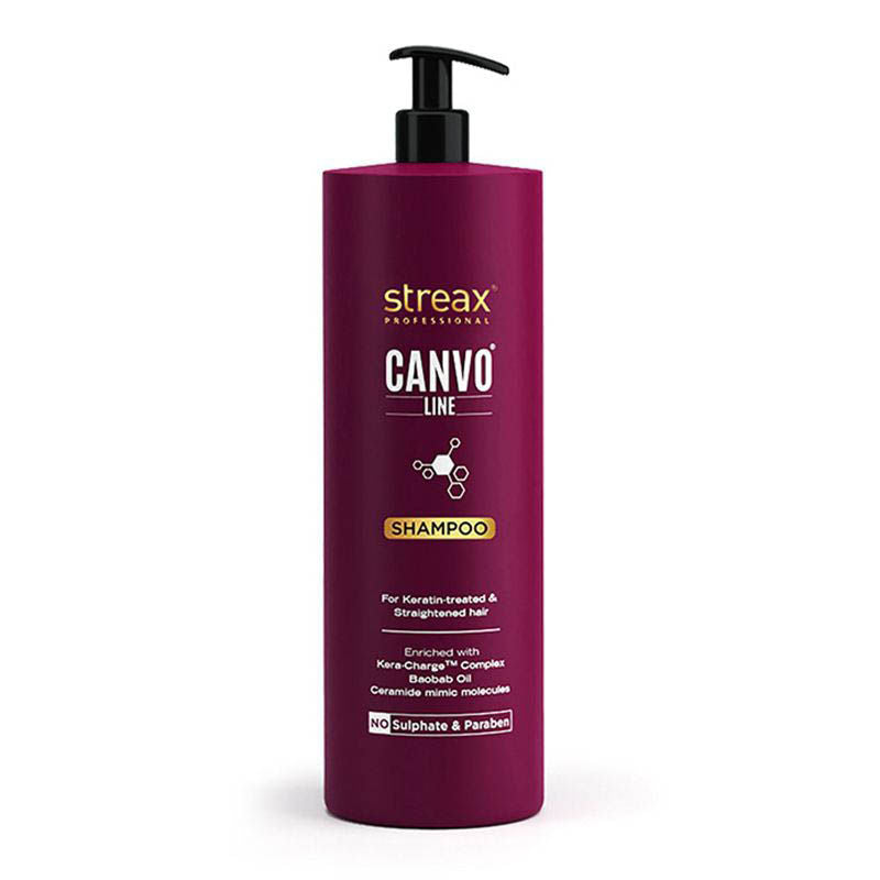 Streax Professional Canvoline Shampoo With Kera-Charge & Baobab Oil, 1500ml Buy at Indicrest Image 8