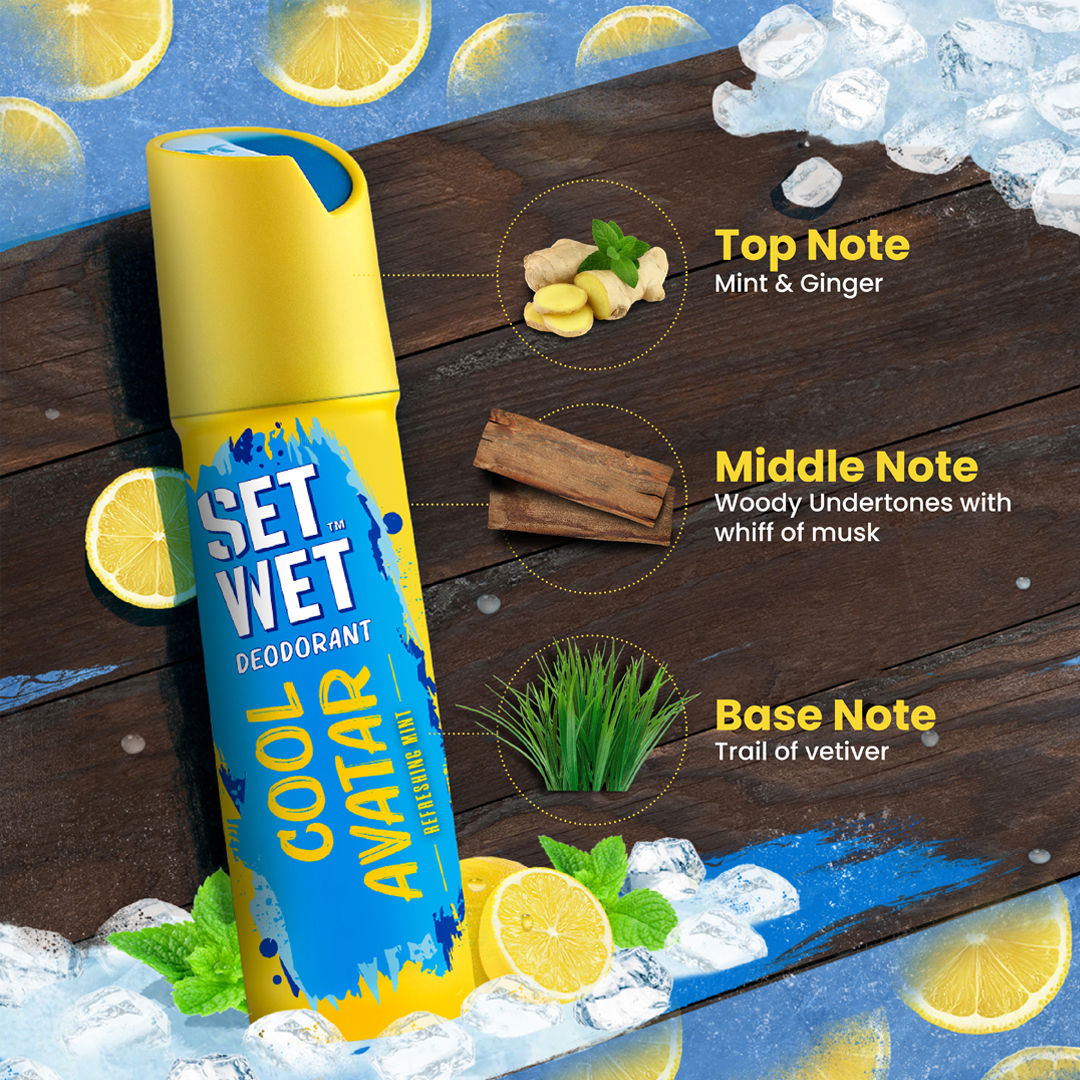 Set Wet Cool Charm & Mischief Avatar Deodorant Spray Perfume (Pack Of 3), 180ml Buy at Indicrest Image 2