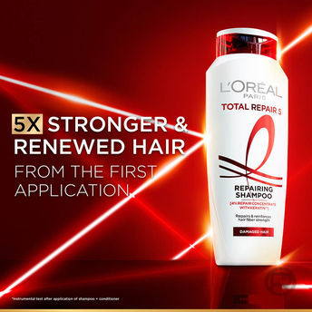 L'Oreal Paris Total Repair 5 Repairing Shampoo With Keratin XS For Damaged Hair, 180ml Buy at Indicrest Image 6