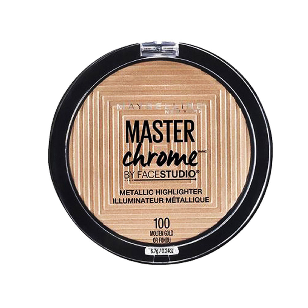Maybelline New York Face Studio Master Chrome Metallic Highlighter - Molten Gold, 6.7g Buy at Indicrest Image 7