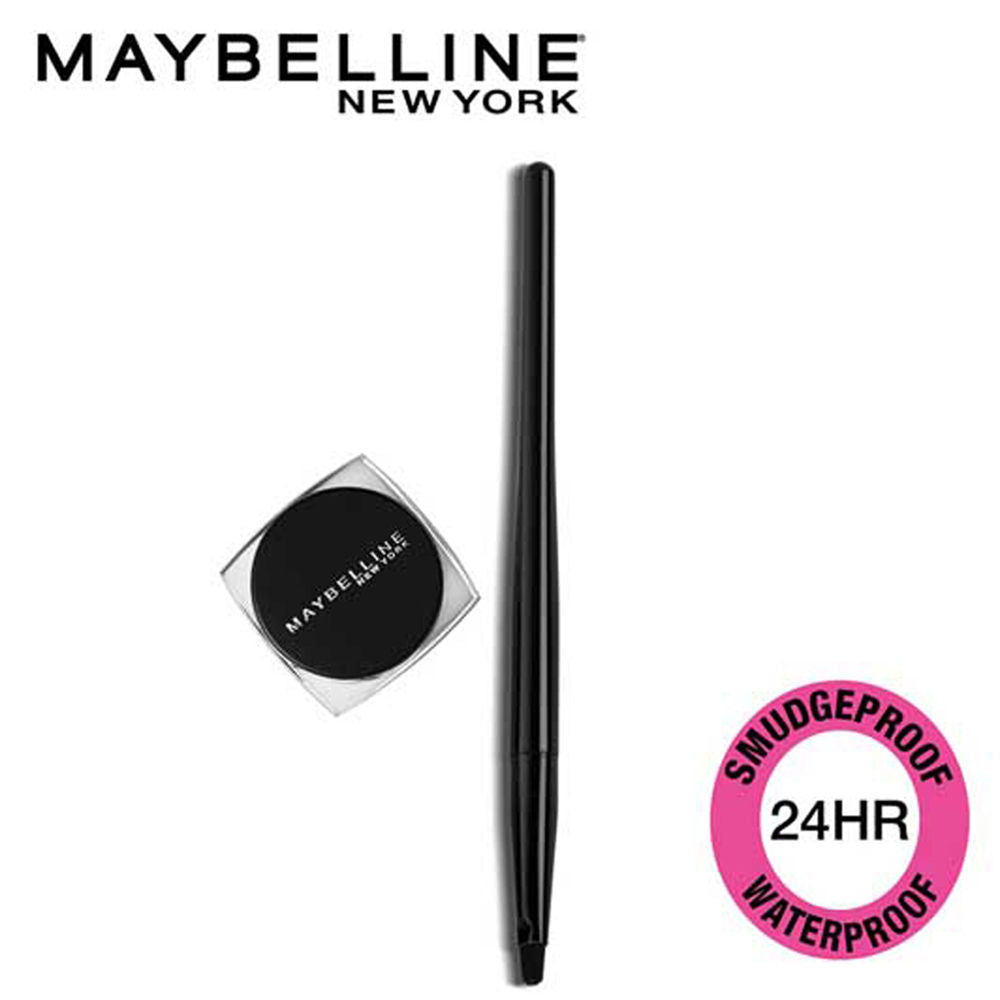 Maybelline New York Lasting Drama Gel Eyeliner With Expert Eyeliner Brush - 01 Black, 2.5g Buy at Indicrest Image 2