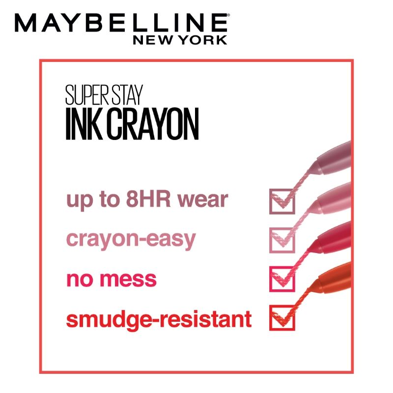 Maybelline New York Matte Ink Crayon Lipstick, Smudgeproof, Lasts Up To 8H - 20 Enjoy the View, 1.2g Buy at Indicrest Image 6