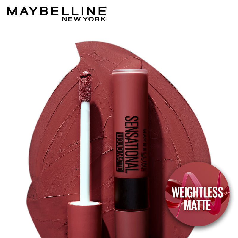 Maybelline New York Sensatiol Liquid Matte Lipstick, Weightless Comfort - 11 Made Easy, 7ml Buy at Indicrest Image 2