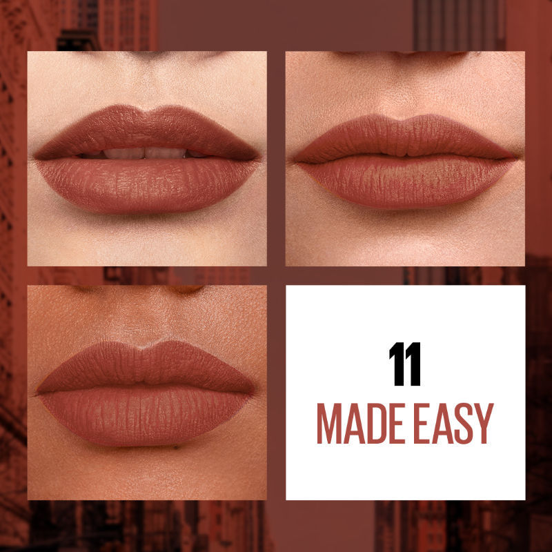 Maybelline New York Sensatiol Liquid Matte Lipstick, Weightless Comfort - 11 Made Easy, 7ml Buy at Indicrest Image 3