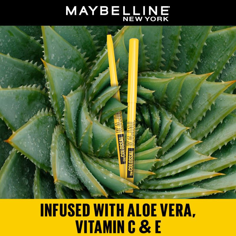 Maybelline New York The Colossal Kajal, Smudgeproof & Waterproof Lasts Up To 24H - Deep Black, 0.35g Buy at Indicrest Image 4