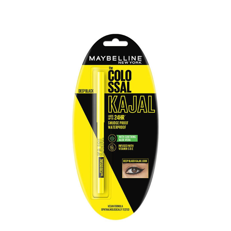 Maybelline New York The Colossal Kajal, Smudgeproof & Waterproof Lasts Up To 24H - Deep Black, 0.35g Buy at Indicrest Image 6