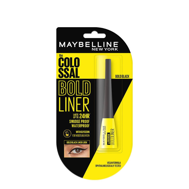 Maybelline New York The Colossal Bold Liner, Smudgeproof & Waterproof Eyeliner - Bold Black, 3ml Buy at Indicrest Image 6
