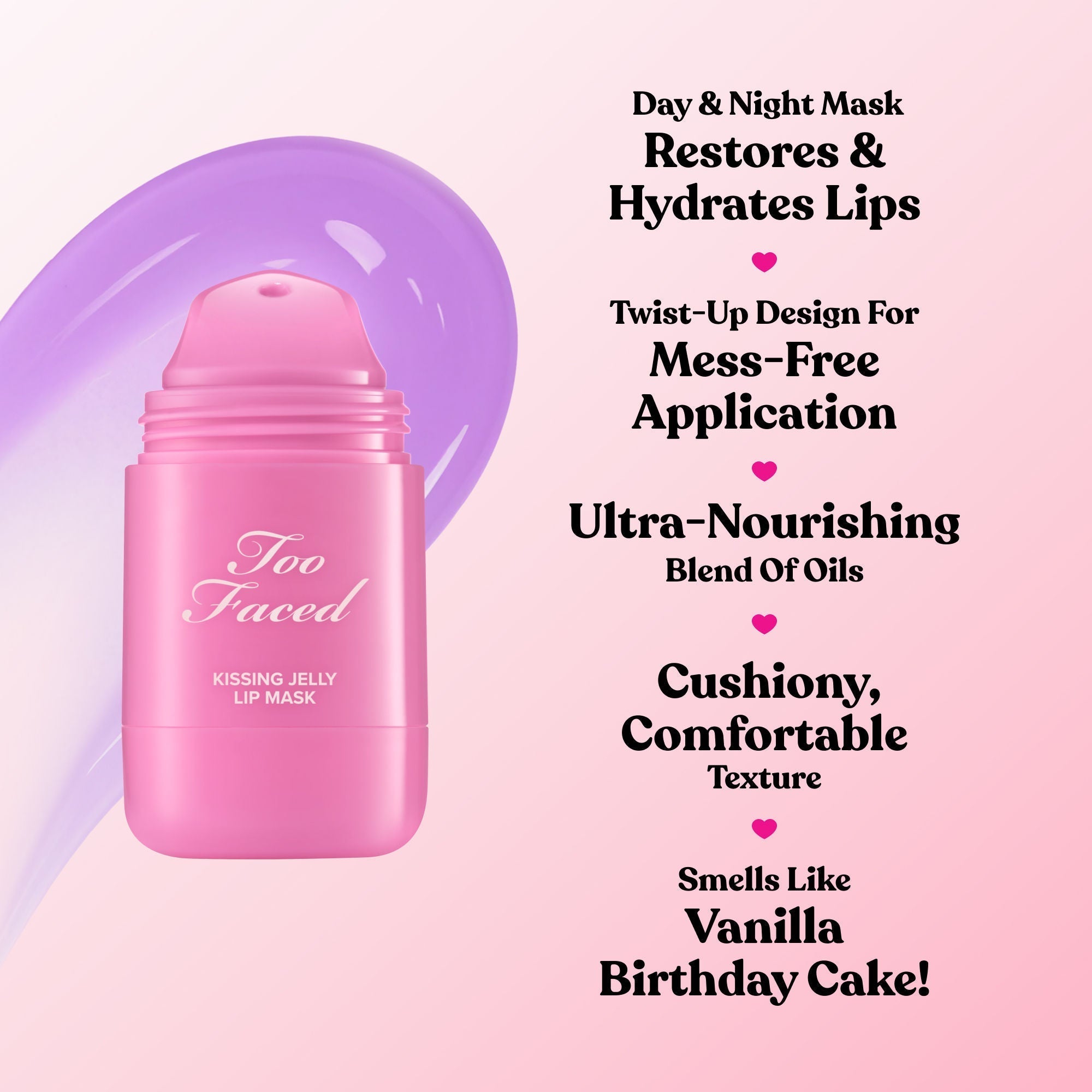 Too Faced Kissing Jelly Lip Mask - Birthday Kiss, 15ml