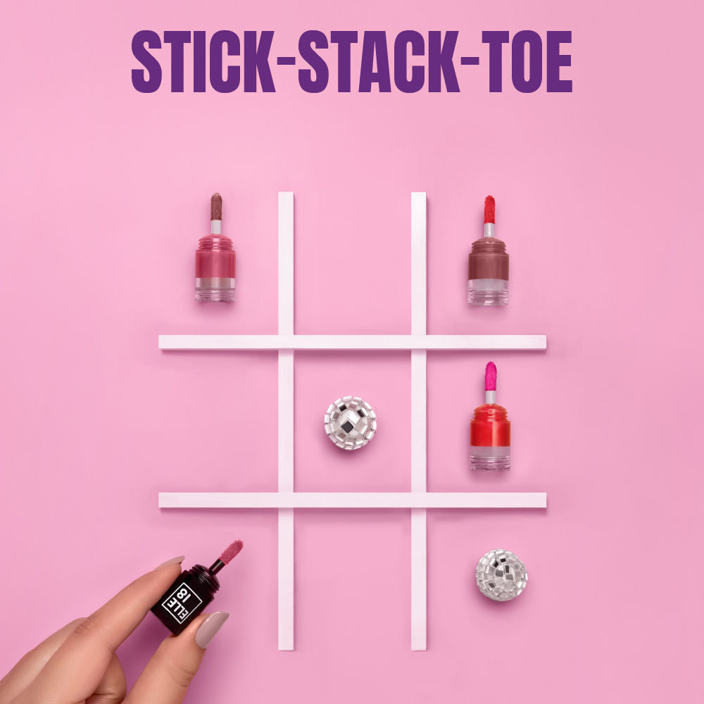 Elle 18 Lit Lip Stack 3 in 1 Liquid Lipstick, Matte Finish - Getaway, 4.5ml Buy at Indicrest Image 11