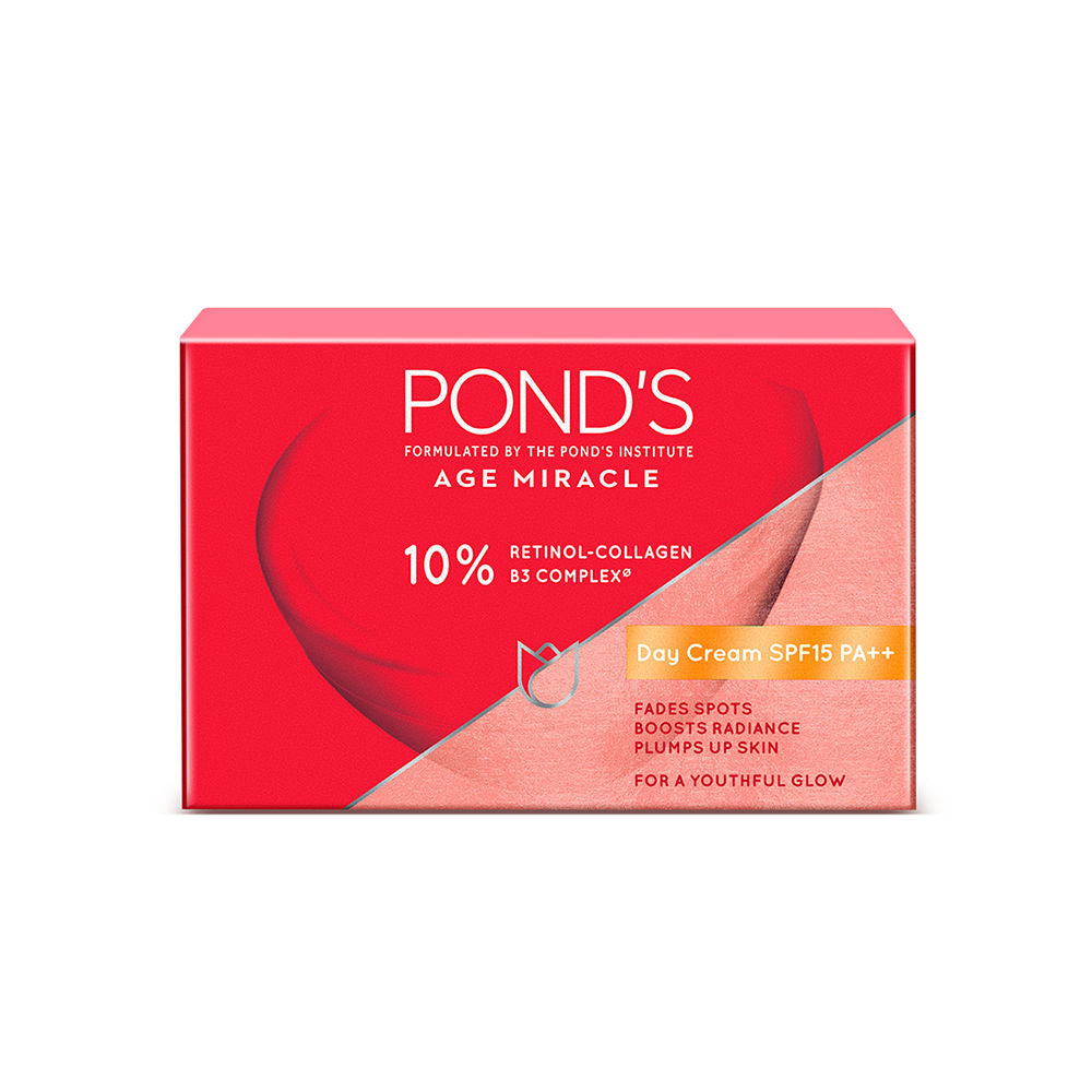 Pond’s Age Miracle Anti Aging Day Cream with 10% Retinol-C Niacinamide & Collagen Complex SPF 15 PA++, 35g Buy at Indicrest Image 2