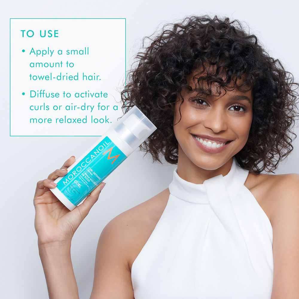 Moroccanoil Curl Defining Cream Argan Oil-Infused for Improve Curl Patterns Fighting Frizz, 250ml