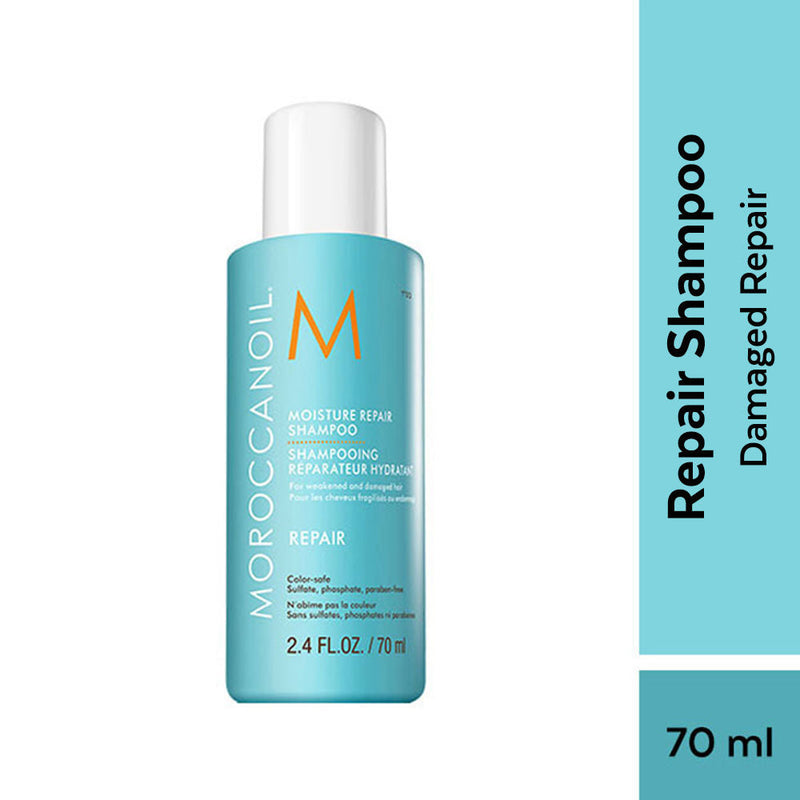 Moroccanoil Moisture Repair Shampoo with Argan Oil Keratin Proteins Fatty Acids for Damaged Repair, 70ml, Buy from Indicrest